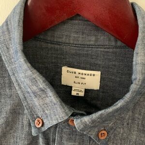 Dark Chambray Style Shirt, Club Monaco, Slim Fit